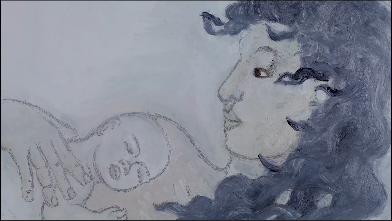 peinture d'une femme et son nouveau-né